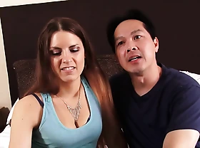 Asian bloke fucks a red-haired whore