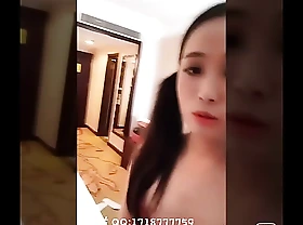 Chinese Shemale TS Milan give western blowjob and fucked at the end of one's tether big dick