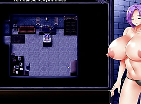 Karryn's prison rpg hentai game ep 3 naked in the prison while the guards are jerking