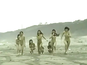 japanese naked girls running on the beach