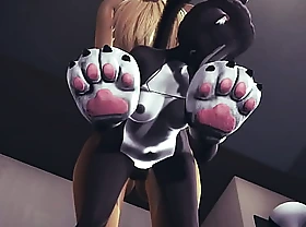 G Hentai - Fox fucks cat close by creampie - Anime manga Yiff Japanese 3D Porn