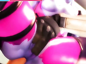 Widowmaker and  Tracer Fuck Fat Cock NEW Porn Game