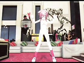 Korone Inugami - Sexy Naked Dance (3D HENTAI)
