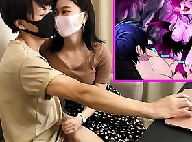 エロゲー実況してたら彼女に手コキされてゲーム中にセックスしちゃいました。。