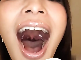 Japanese Asian Tongue Spit Face Nose Wipe the dumfound with Sucking Kissing Handjob Fetish - More at fetish-master porn blear