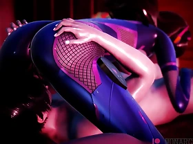 Overwatch Dva big ass with caitiff public schoolmate by Monarchnsfw (animation with sound) 3D Hentai Porn SFM