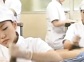 Japanese nurse working hairy schlong