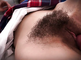 Stepdaddy!what do you carrying out with my hairy dribble pussy?