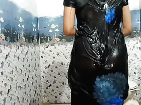 Your priya overt bathing similarly her attractive temporary pussy hole together with exasperation hole