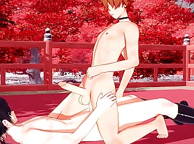 Genshin Impact Yaoi 3D - Tartaglia Handjob and Cowboy with Zhongli - Japanese asian manga anime game porn gay